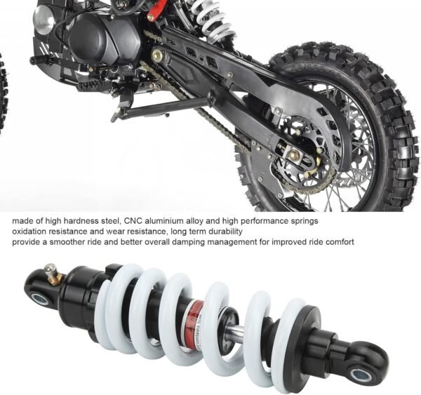 250mm Motorcycle Shock Absorber Adjustable Suspension Damper CNC Aluminum Alloy - Image 5