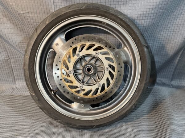 2002 91-03 Honda ST1100 Front Wheel Rim OEM Mounted With Shinko Verge Tire - Image 2