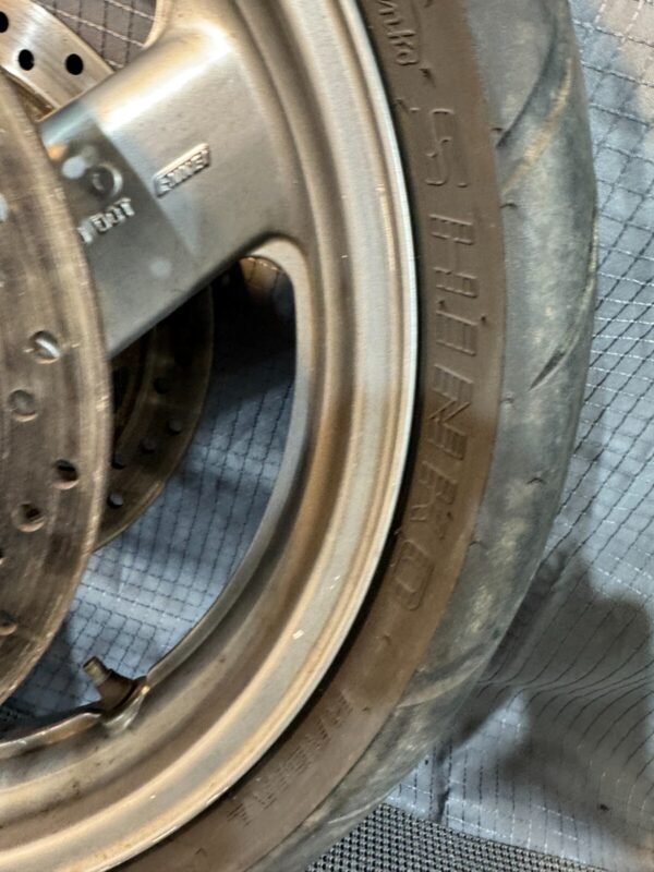 2002 91-03 Honda ST1100 Front Wheel Rim OEM Mounted With Shinko Verge Tire - Image 8