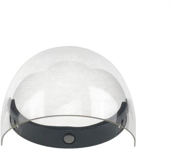 WANCAR Motorcycle Retro Flip Up Visor Wind Face Shield Lens Universal - Image 4