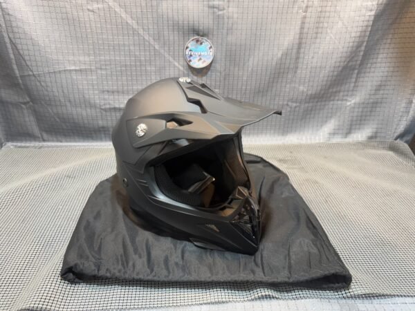 YEMA HELMET YM-915 SZ Med Matte Black FULL Face Adult Motorcycle Dirt Bike XL - Image 8