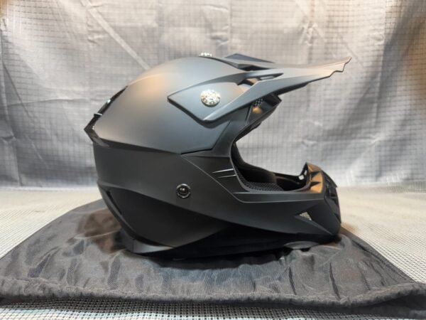 YEMA HELMET YM-915 SZ Med Matte Black FULL Face Adult Motorcycle Dirt Bike XL - Image 13