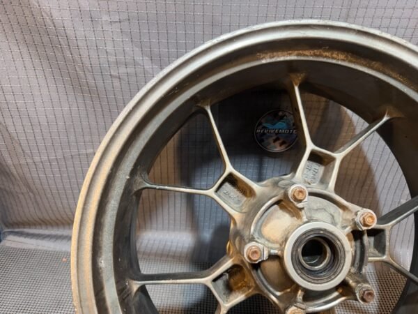 08-18 2009 Aprilia Shiver 750 SL750 Rear Michelin Tire Rim Wheel 180/55 ZR17 - Image 3