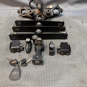 1983 Yamaha XVZ1200 XVZ 1200 Complete Lock & Key Replacement Kit RED DESC