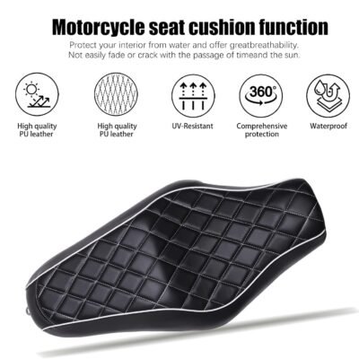 Two Up Driver Passenger Seat Black For Harley Sportster 883 1200 XL1200T Iron 48