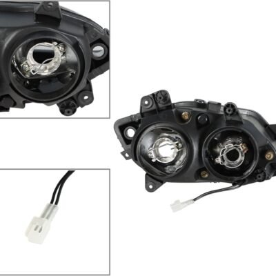 GXYWADY 1 Pair Front Headlight Motorcycle Headlamp Replacement for Yamaha YZF R1