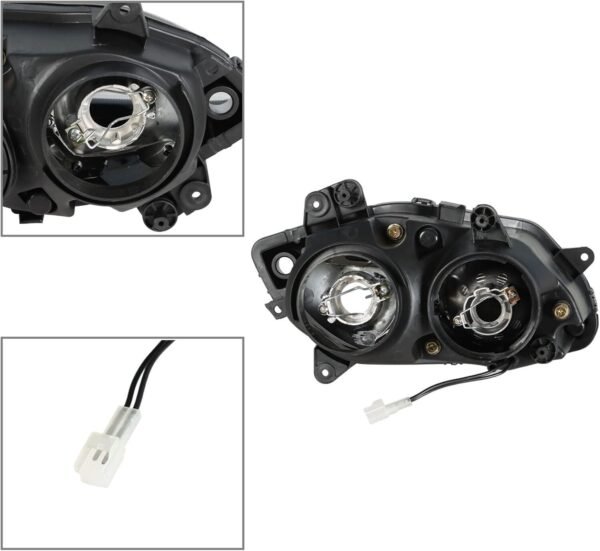 GXYWADY 1 Pair Front Headlight Motorcycle Headlamp Replacement for Yamaha YZF R1 - Image 2