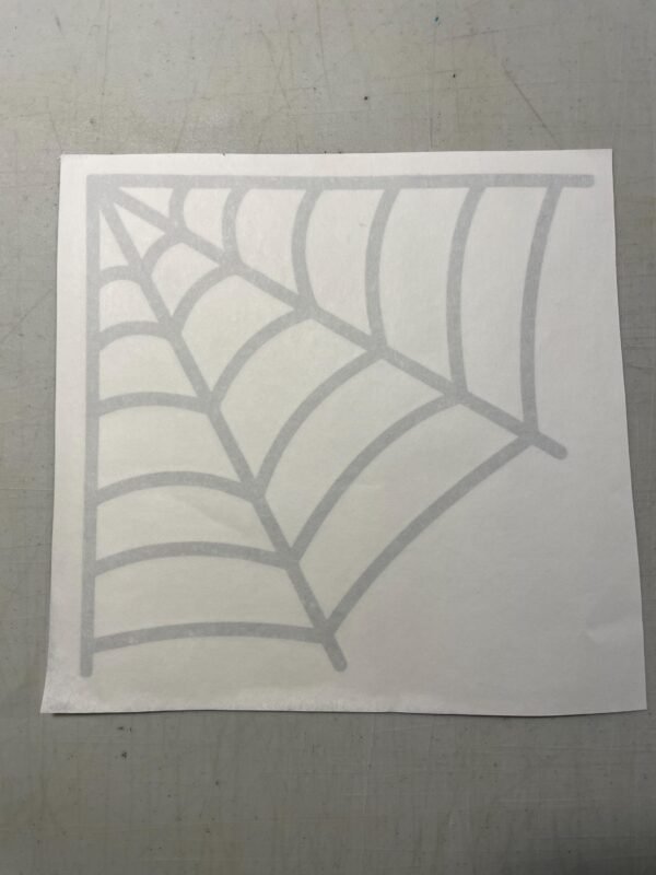 Spiderweb Corner 9-inch Vinyl Decal - Image 2