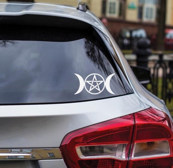 Triple Moon Sticker Vinyl Decal - Image 3