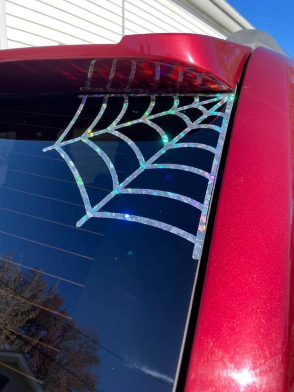 Spiderweb Corner 9-inch Vinyl Decal - Image 6