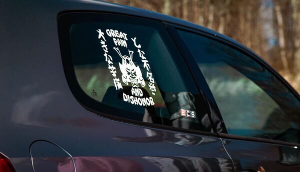 Dishonor Logo V1 JDM KDM Large Tuner Vinyl Decal - Image 4
